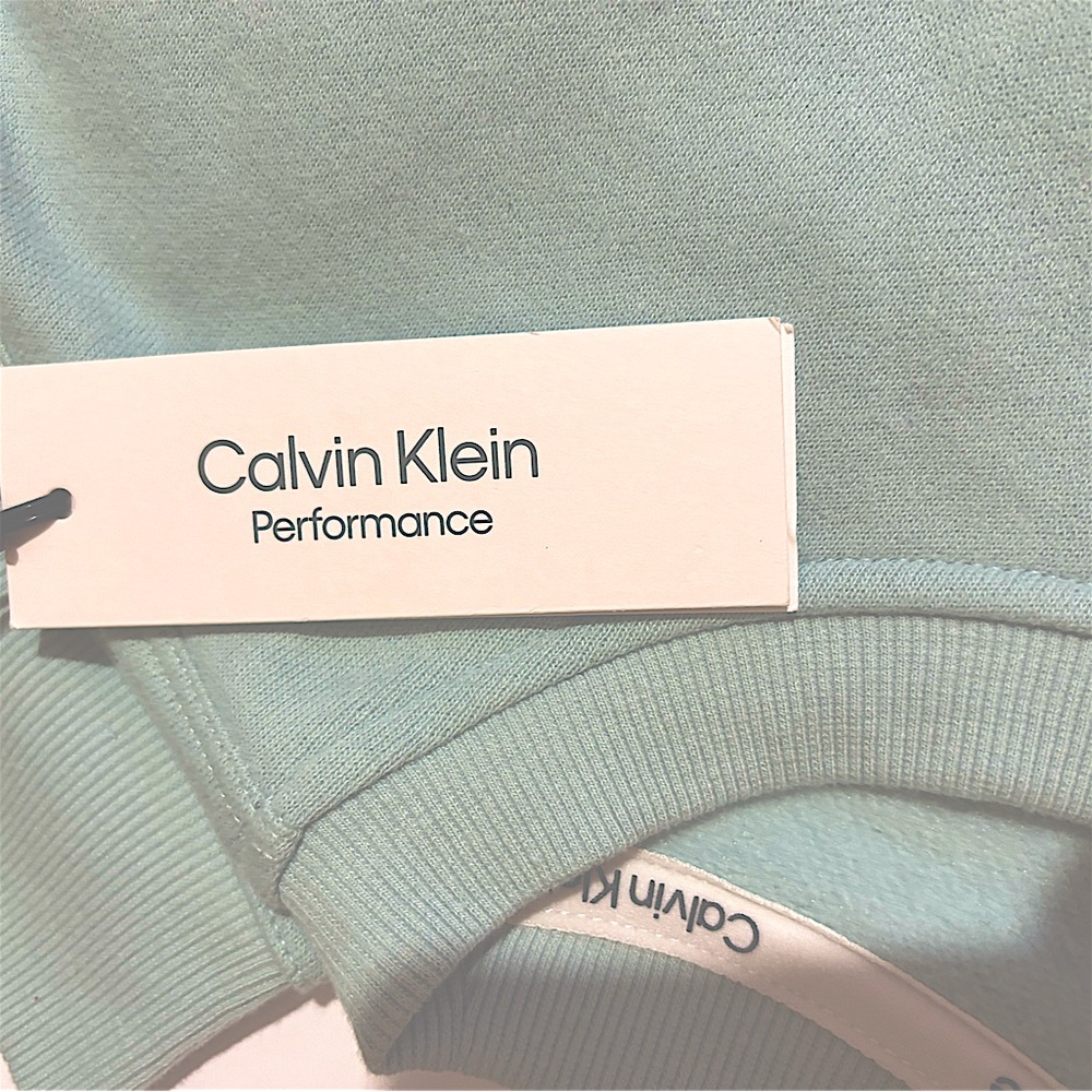 Calvin Klein Performance Mint Green Crew Neck Sweater